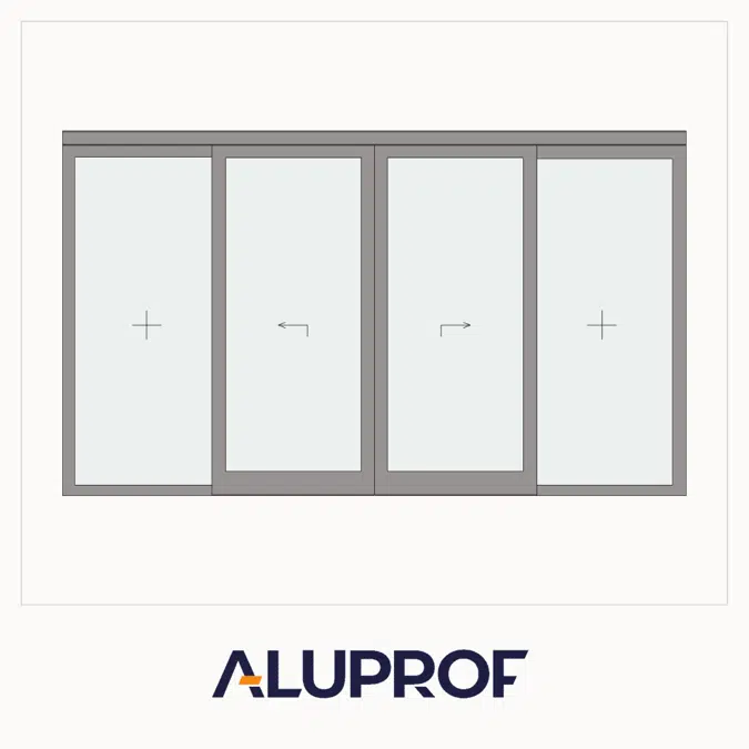 MB-78EI DPA Automatic Sliding Fireproof Double Door with Sidelights (Variant II)