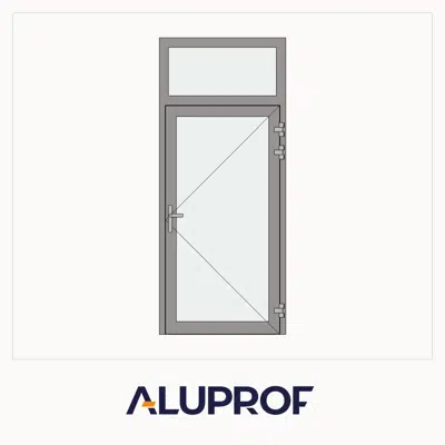 Image pour MB-78EI External Fireproof Single Door with Fanlight Opening Outwards