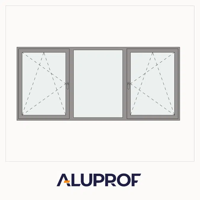 MB-79N SI Window 3-sash Tilt and Turn - Sidehung FIX