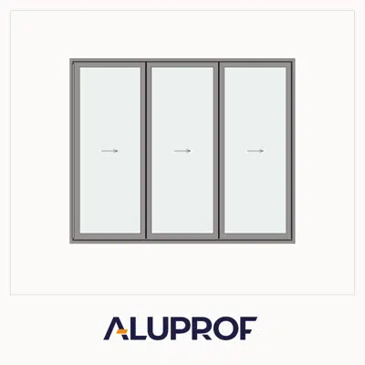 Image for MB-86 Fold Line Folding door 3-leaf 3-3-0 outward opening