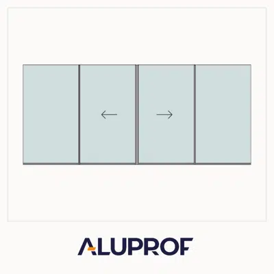 Bild für MB-Skyline Type S Narrow-Profile Quadruple sliding door Fix-2Slide-Fix