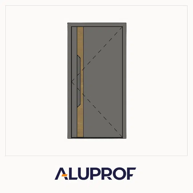 MB-86N SI Panel Door Single AD34 Inward/Outward Opening