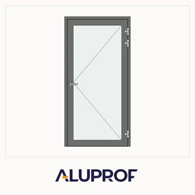 billede til MB-86N SI Door Single Outward Opening for wall / curtain wall