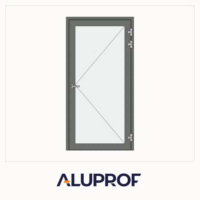 MB-86N SI Door Single Outward Opening for wall / curtain wall