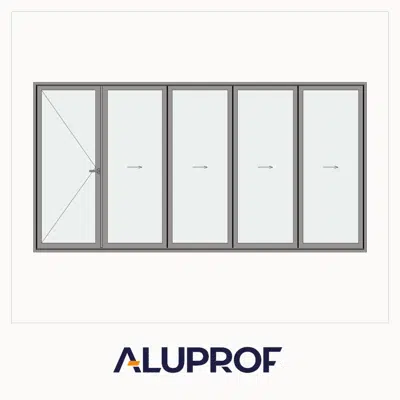 Image for MB-86 Fold Line Folding door 5-leaf 5-4-1 outward opening