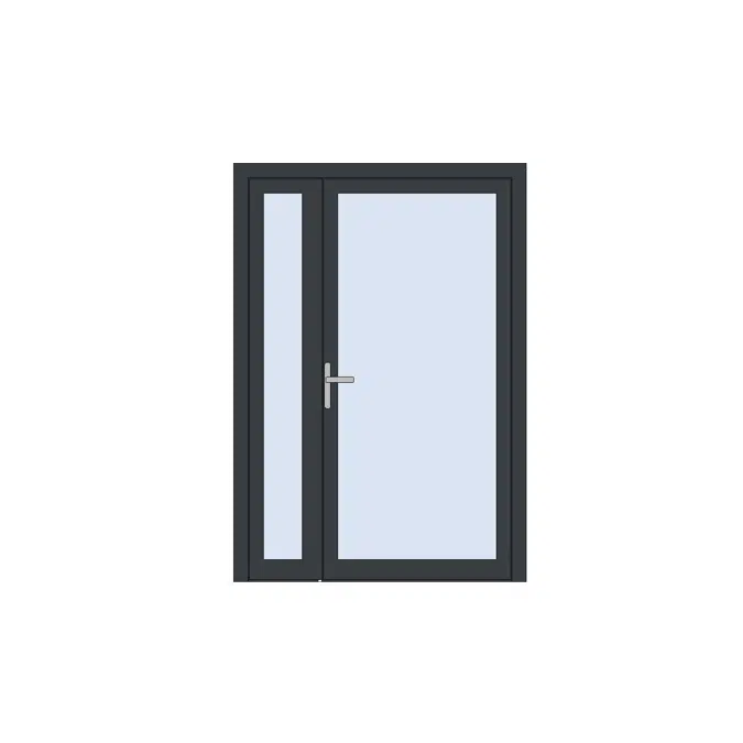 MB-104 Passive AERO Door Double inward opening for wall /curtain wall