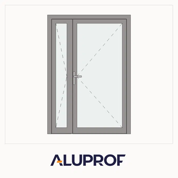 MB-104 Passive AERO Door Double inward opening for wall /curtain wall