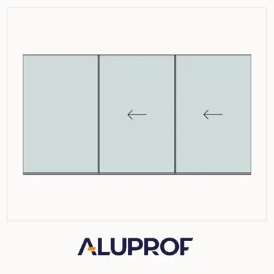 Bild für MB-Skyline Type S Narrow-Profile Triple sliding door Fix-2Slide