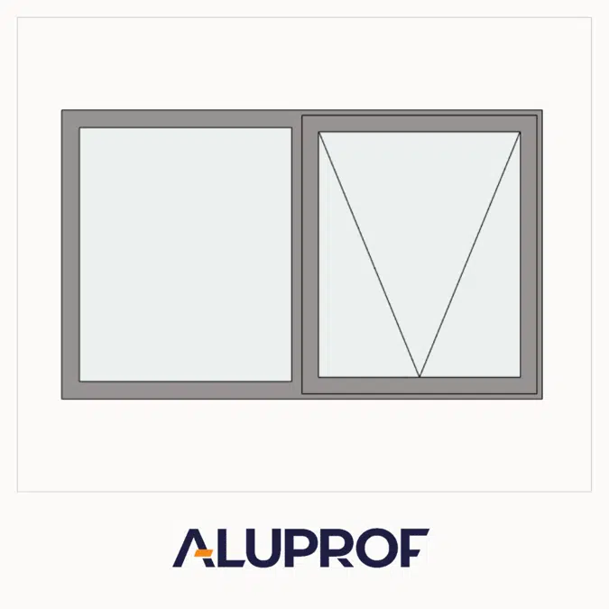 MB-79N Casement Window 2-sash Top-hung - Fixed