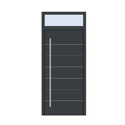 kuva kohteelle MB-86 Panel Door AG05 Single with Fanlight