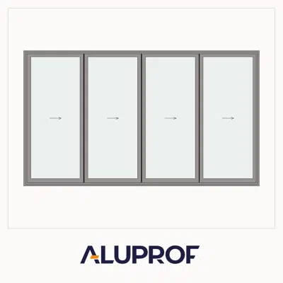 Image pour MB-86 Fold Line Folding door 4-leaf 4-4-0 inward opening