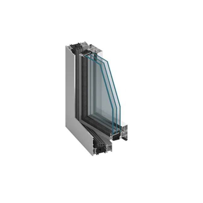 MB-86US SI Window 1-sash Tillt&Turn with invisible window sash