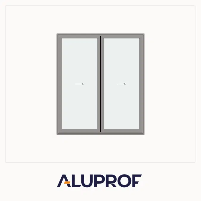 MB-86 Fold Line Folding door 2-leaf 2-2-0 inward opening