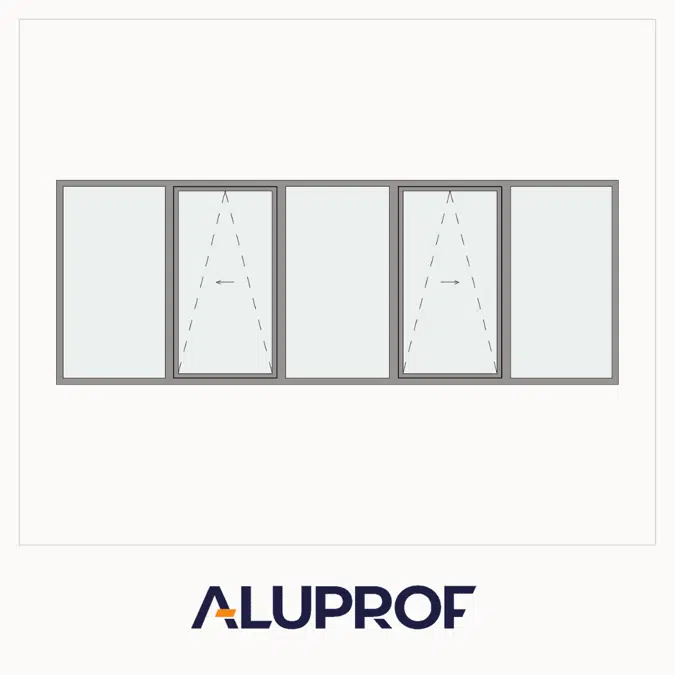 MB-79N SI Window / Balcony door 5-sash Tilt and Slide - Fixed