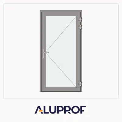 billede til MB-104 Passive AERO Door Single outward opening for wall / curtain wall