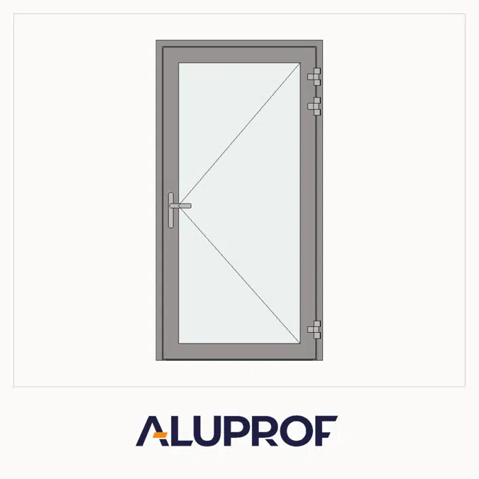 MB-104 Passive AERO Door Single outward opening for wall / curtain wall