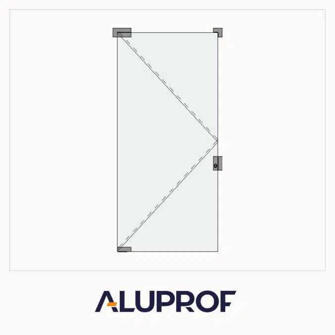 MB-EXPO Single swing door for internal partition walls