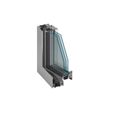 Image for MB-86US ST Window 2-sash Tilt&Turn - Fixed with invisible window sash