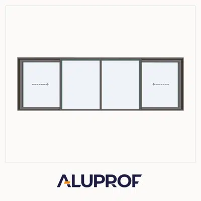 Image for MB-82HS Lift&Slide Double sliding door Slide-Fix-Fix-Slide with narrow mullion