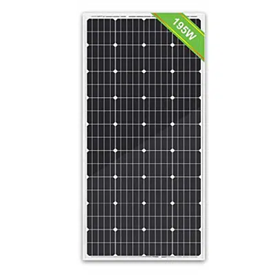 Eco-Worthy 195W Monocrystalline Solar Panel için görüntü