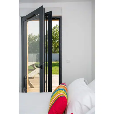 Image for Aluminium door-window opening inside 1