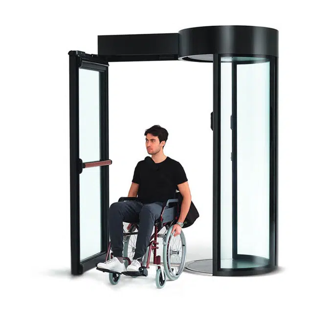 Alluser C5 – Cylindrical Security Portal with Dual Access