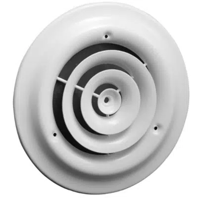 Hart & Cooley 16 Series 12in Round White Ceiling Diffuser için görüntü