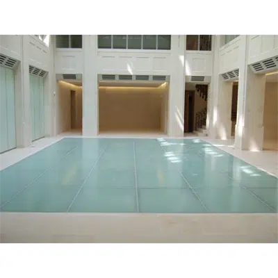 Steel fire retardant glazed flooring图像