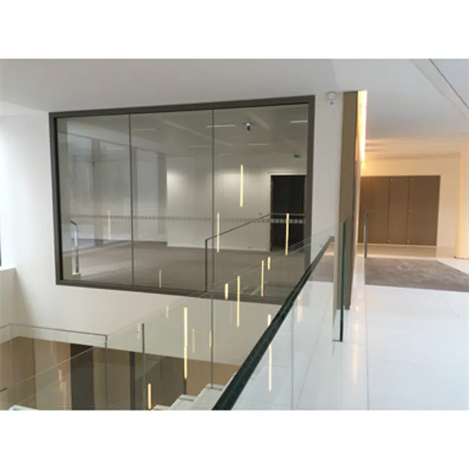 Aluminium edge to edge partition wall