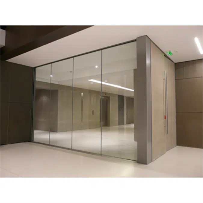 Aluminium edge to edge partition wall