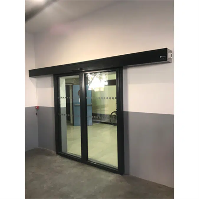 Aluminium automatic double sliding door