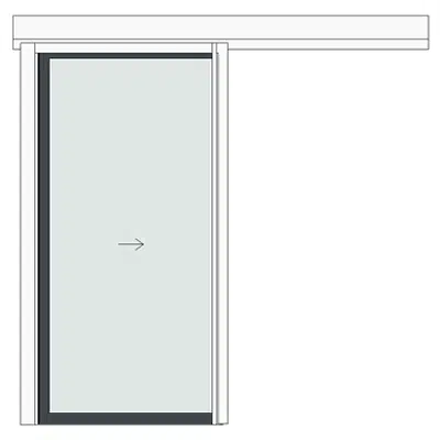 bild för Aluminium automatic single sliding door