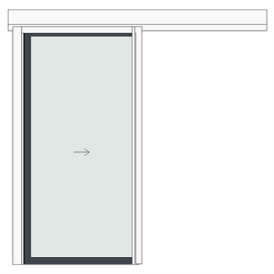 obraz dla Aluminium automatic single sliding door