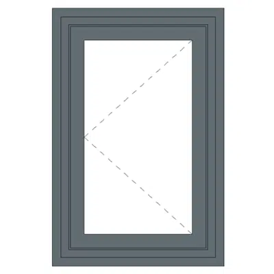Image for Aluminium single casement fire window