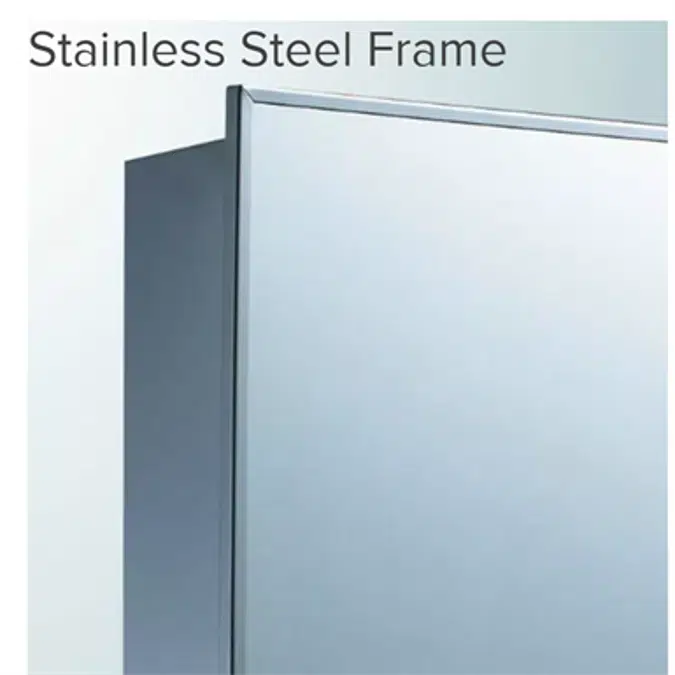 Accessible Mirror Series Stainless Steel Frame Adjustable Tilt Mirror - 16" x 30" Surface Mounted