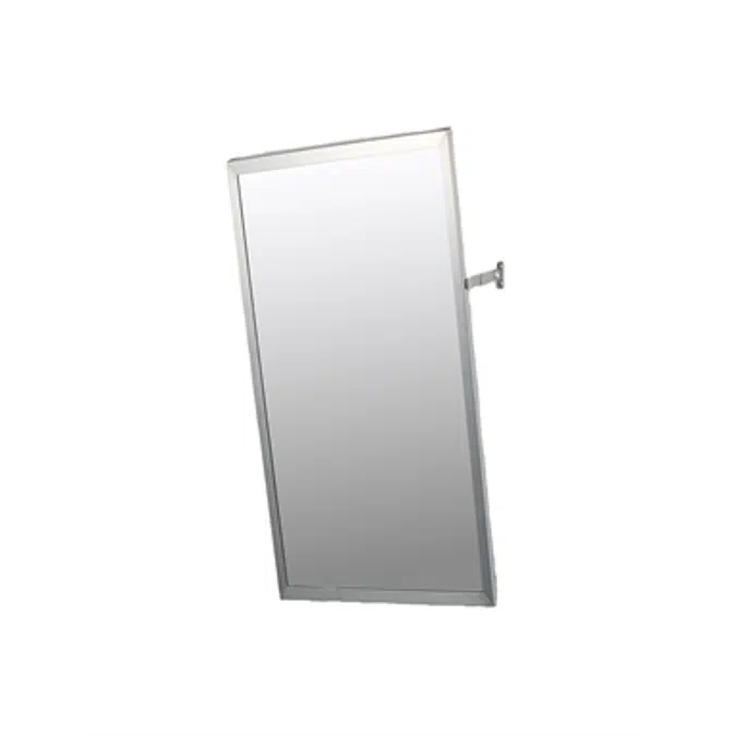 Accessible Mirror Series Stainless Steel Frame Adjustable Tilt Mirror - 16" x 30" Surface Mounted