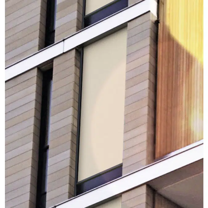 Basic shaft awning with rail guidance