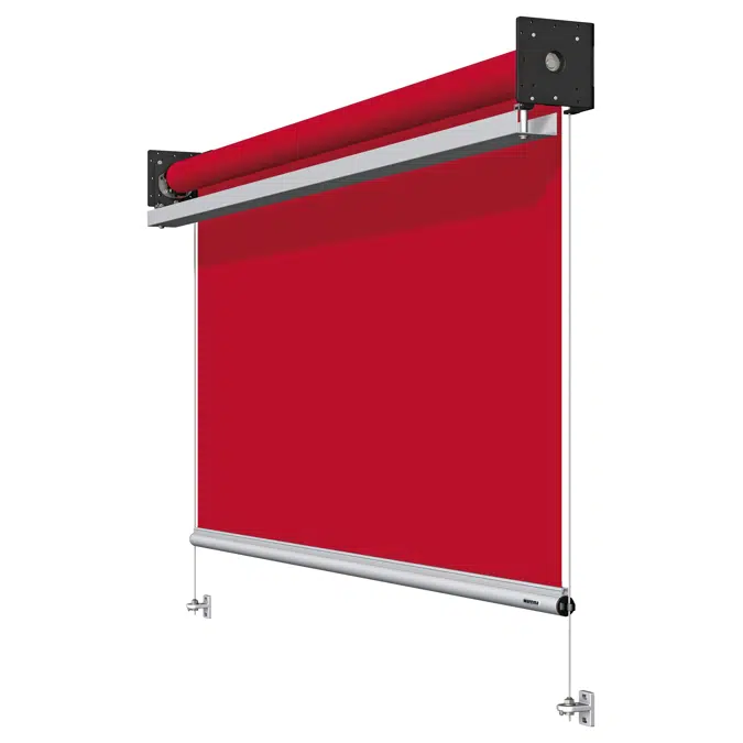 Basic shaft awning with cable guidance
