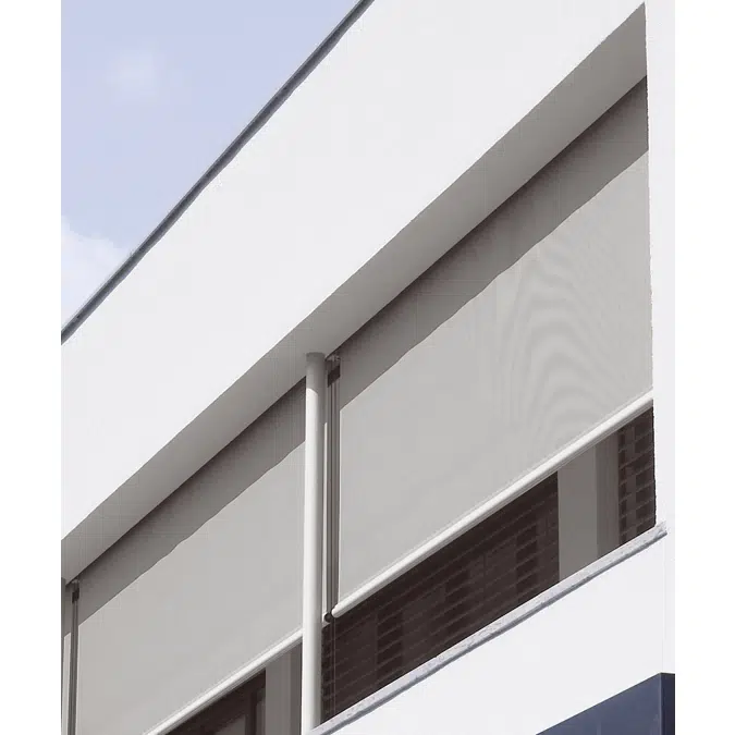 Basic shaft awning with cable guidance