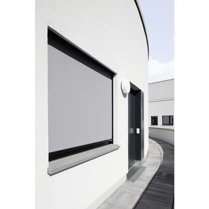 Top-mounted awning for new buildings NA-MA with easyZIP guidance