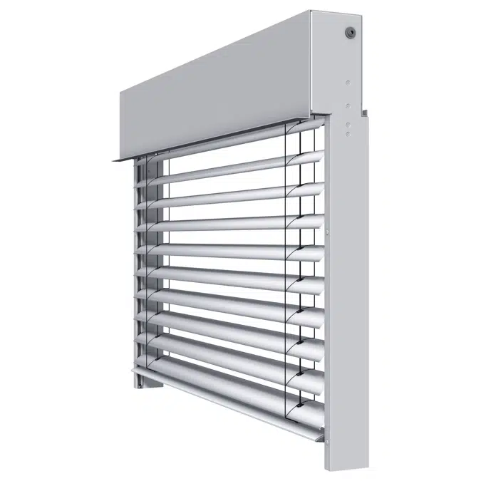 External venetian blind window system FSR with rail guidance