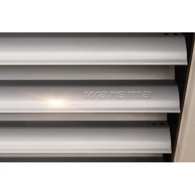 Top-mounted external venetian blind for new buildings NA-RA with rail guidance