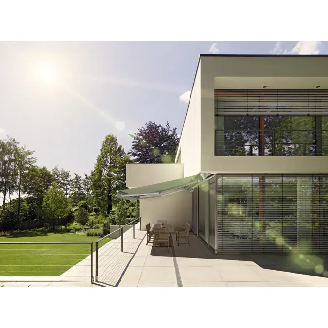 Brise-soleil orientable - pose traditionnelle NA-RA avec guidage par câbles