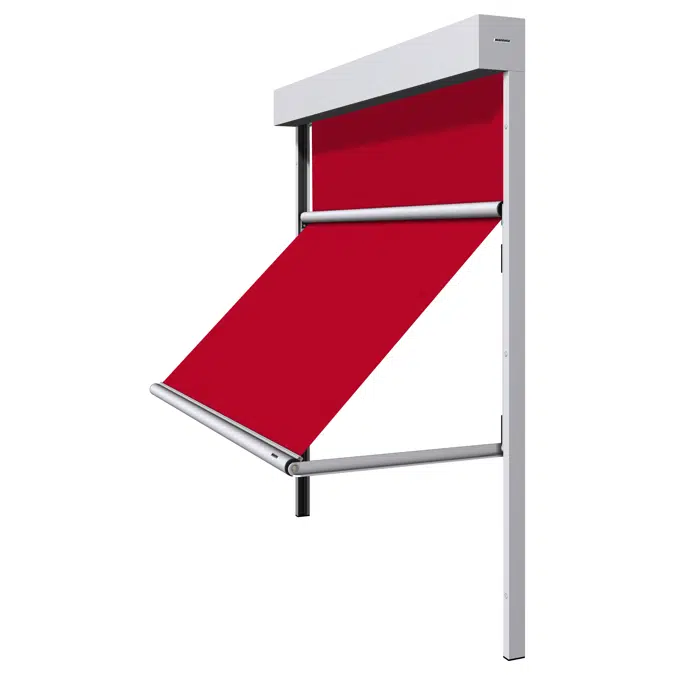 Front-mounted awning as markisolette