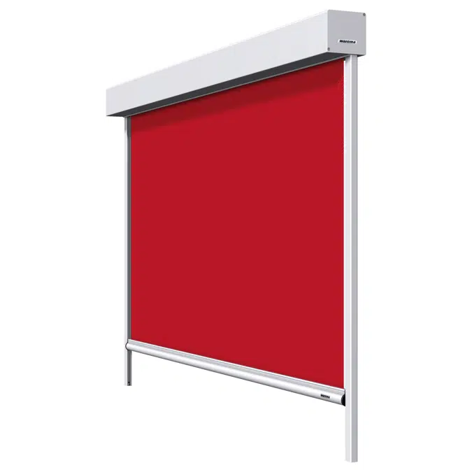 Basis-kozijn-screen met railgeleiding