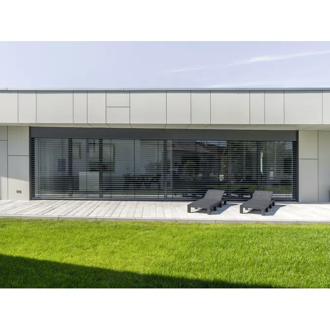 External venetian blind window system FSR with cable guidance