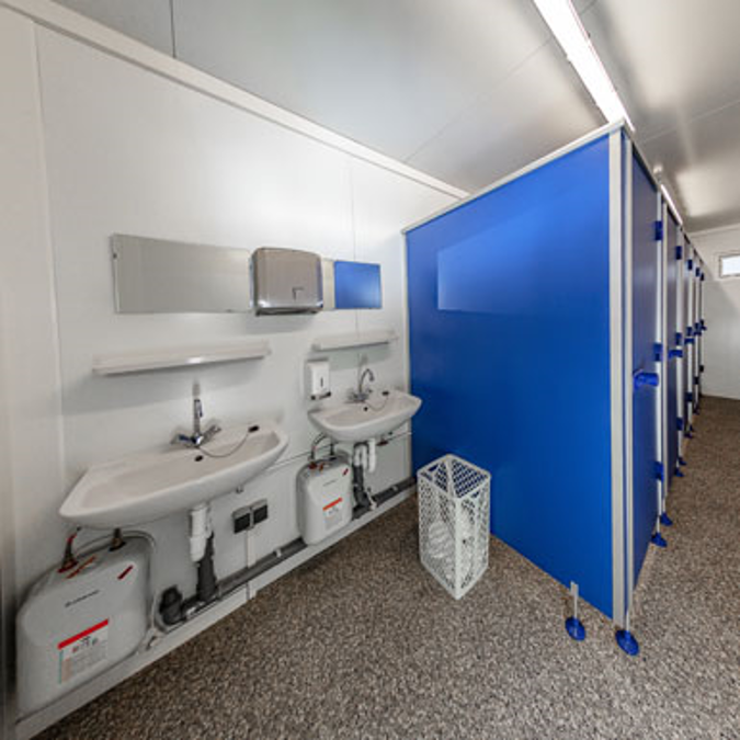 BIM objects - Free download! ZECon - WC Modular 6.0m x 2.5m For Women ...