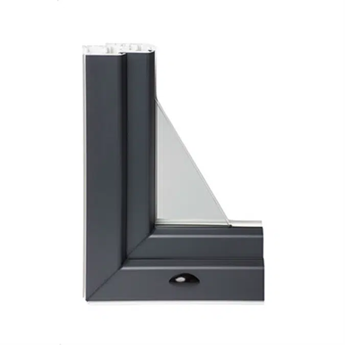 Double PVC Casement Window With Roller Shutter - New construction - A80 range