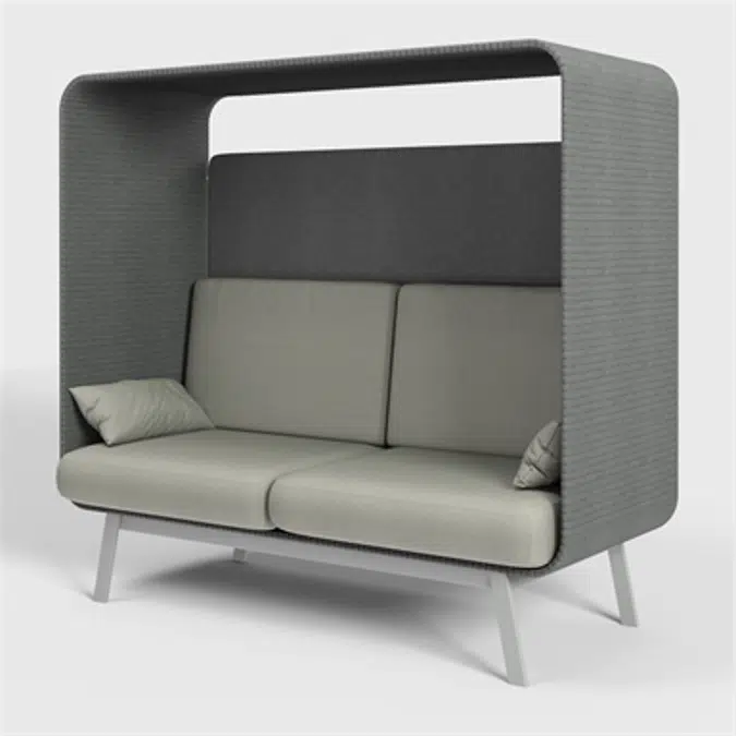 Privée - Acoustic sofa with coffee table