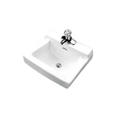 画像 Plymouth Wall Hung Lav, 19" Width x 17" Depth x 10 1/2"Height, 4" Centers